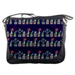 Cute Cactus Blossom Messenger Bags by DanaeStudio