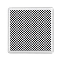 Sports Racing Chess Squares Black White Memory Card Reader (square)  by EDDArt