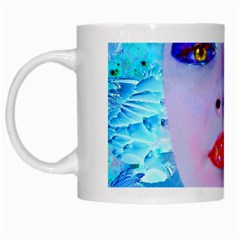 Swimming Into The Blue White Mugs by icarusismartdesigns