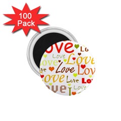 Valentine s Day Pattern 1 75  Magnets (100 Pack)  by Valentinaart