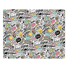 Communication Web Seamless Pattern Double Sided Flano Blanket (large)  by kostolom3000shop