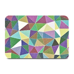 Colorful Triangles, Pencil Drawing Art Plate Mats by picsaspassion