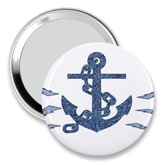 Anchor Pencil Drawing Art 3  Handbag Mirrors by picsaspassion