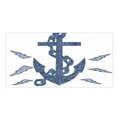 Anchor Pencil Drawing Art Satin Shawl by picsaspassion
