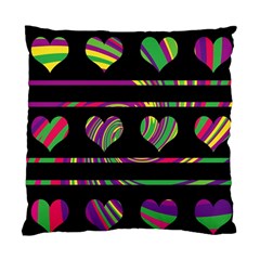 Colorful Harts Pattern Standard Cushion Case (two Sides) by Valentinaart