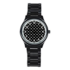 Body Part Monster Illustration Pattern Stainless Steel Round Watch by dflcprints