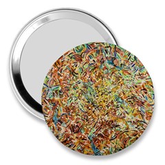 Art Modern Painting Acrylic Canvas 3  Handbag Mirrors by Amaryn4rt