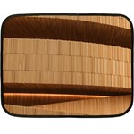 Architecture Art Boxes Brown Double Sided Fleece Blanket (Mini)  35 x27  Blanket Front