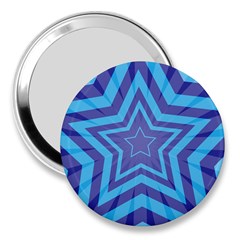 Abstract Starburst Blue Star 3  Handbag Mirrors by Amaryn4rt