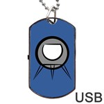 Rocket Ship App Icon Dog Tag USB Flash (One Side) Front