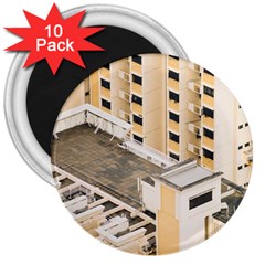 Apartments Architecture Building 3  Magnets (10 Pack)  by Amaryn4rt