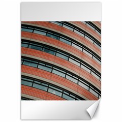 Architecture Building Glass Pattern Canvas 12  X 18   by Amaryn4rt