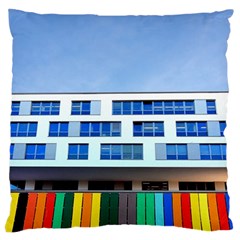 Office Building Large Cushion Case (two Sides) by Amaryn4rt