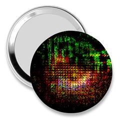 Radar Kaleidoscope Pattern 3  Handbag Mirrors by Amaryn4rt