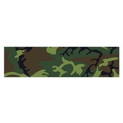 Camouflage Green Brown Black Satin Scarf (oblong) by Nexatart