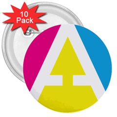 Graphic Design Web Design 3  Buttons (10 Pack)  by Nexatart