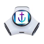 Icon Anchor Containing Fixing 3-Port USB Hub Front