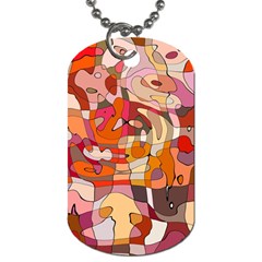 Abstract Abstraction Pattern Modern Dog Tag (one Side) by Nexatart