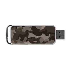 Background For Scrapbooking Or Other Camouflage Patterns Beige And Brown Portable Usb Flash (one Side) by Nexatart