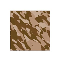 Background For Scrapbooking Or Other Beige And Brown Camouflage Patterns Satin Bandana Scarf by Nexatart