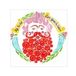 LIFE IS ART  Small Satin Scarf (Square) Front