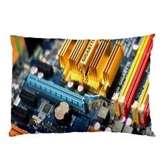 Technology Computer Chips Gigabyte Pillow Case (two Sides) by Nexatart