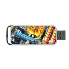 Technology Computer Chips Gigabyte Portable Usb Flash (one Side) by Nexatart