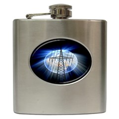Energy Revolution Current Hip Flask (6 Oz) by Nexatart