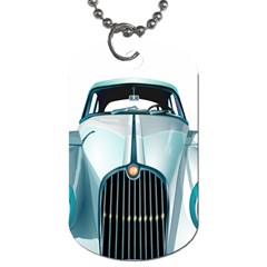 Oldtimer Car Vintage Automobile Dog Tag (two Sides) by Nexatart