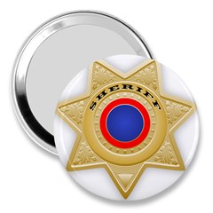 Sheriff S Star Sheriff Star Chief 3  Handbag Mirrors by Nexatart