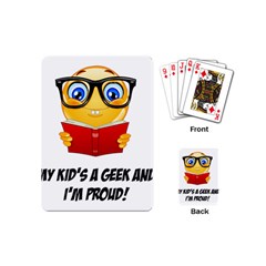 Geek Kid Playing Cards (mini)  by athenastemple