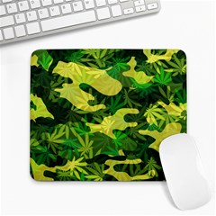 Marijuana Camouflage Cannabis Drug Large Mousepads by Amaryn4rt