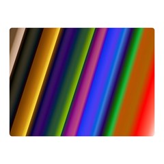 Strip Colorful Pipes Books Color Double Sided Flano Blanket (mini)  by Nexatart