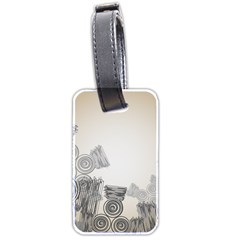 Background Retro Abstract Pattern Luggage Tags (two Sides) by Nexatart