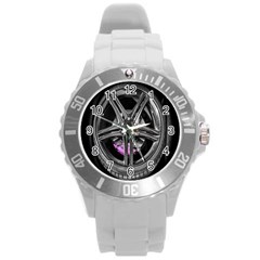 Bord Edge Wheel Tire Black Car Round Plastic Sport Watch (l) by Nexatart