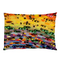 Car Painting Modern Art Pillow Case by Nexatart