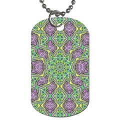 Modern Ornate Geometric Pattern Dog Tag (one Side) by dflcprints
