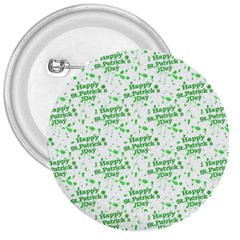Saint Patrick Motif Pattern 3  Buttons by dflcprints