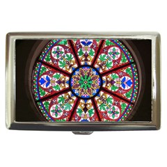 Church Window Window Rosette Cigarette Money Cases by Nexatart