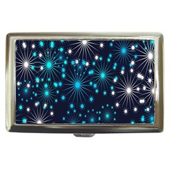 Digitally Created Snowflake Pattern Cigarette Money Cases by Nexatart