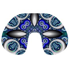 Fractal Cathedral Pattern Mosaic Travel Neck Pillows by Nexatart