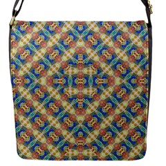 Modern Geometric Intricate Pattern Flap Messenger Bag (s) by dflcprints