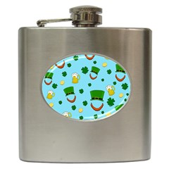 St  Patrick s Day Pattern Hip Flask (6 Oz) by Valentinaart