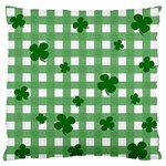 Clover pattern Large Flano Cushion Case (Two Sides) Back