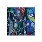 Graffiti Art Urban Design Paint Satin Bandana Scarf Front