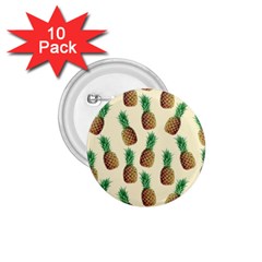 Pineapple Wallpaper Pattern 1 75  Buttons (10 Pack) by Nexatart