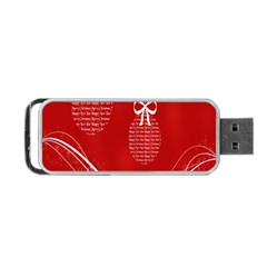 Simple Merry Christmas Portable Usb Flash (one Side) by Nexatart