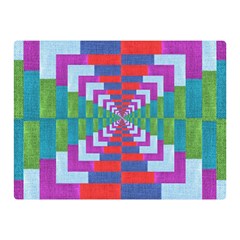 Texture Fabric Textile Jute Maze Double Sided Flano Blanket (mini)  by Nexatart