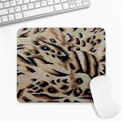 Tiger Animal Fabric Patterns Large Mousepads by Nexatart
