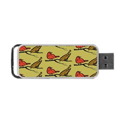 Bird Birds Animal Nature Wild Wildlife Portable Usb Flash (one Side) by Amaryn4rt